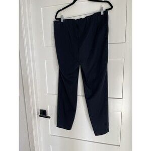 J. Jill Essential Cotton Stretch Pull On Pants Size 16 Black Zip Pockets